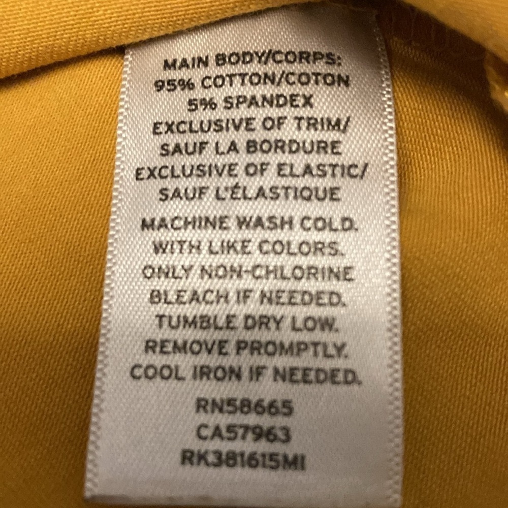 Abound scoop neck women’s bodysuit XL golden yellow - Picture 4 of 7